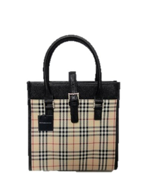 バーバリー ロンドン BURBERRY LONDON クラシックチェック柄ハンドバッグ＊ブラック＊日本製