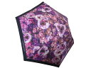 ニコライ バーグマン nicolai bergmann フラワープリント ローズ 折りたたみ傘 晴雨兼用 日傘 遮光 UV 安全ロクロ パープル 紫 婦人傘 レディース 花柄