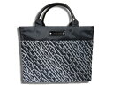 フォション FAUCHON トートバッグ ランチトートバッグ サブバッグ ブランドアルファベット柄 ブラック レディース 女性 婦人(4)