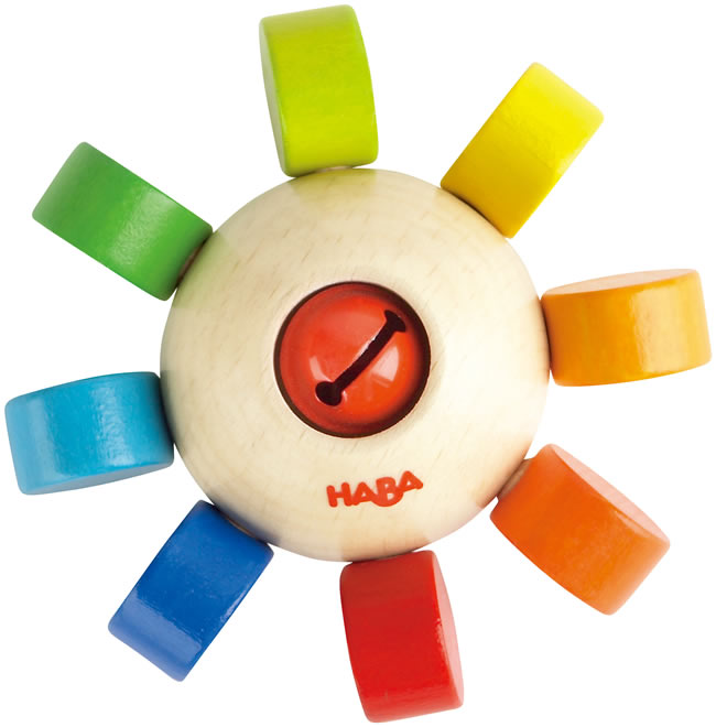 HABA ハバ社 ラトル・カラーフラワー 木のおもちゃ ラトル ベビー 出産祝い 0歳おもちゃ