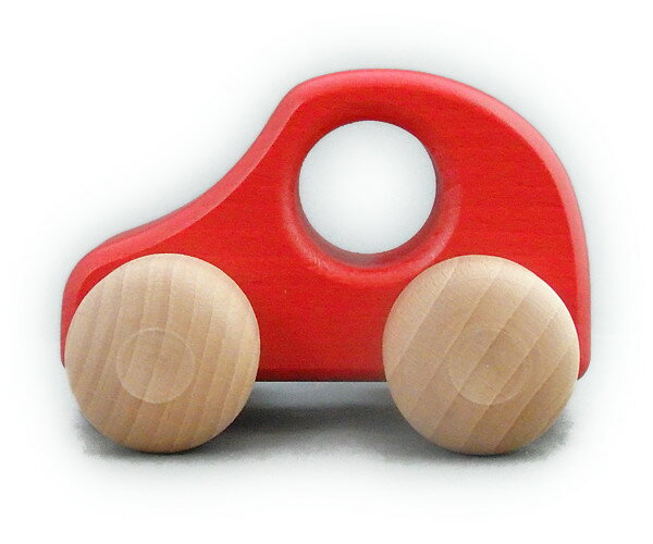 ケラー社　PKW赤　keller 木のおもちゃ 車 木製 玩具 出産祝い
