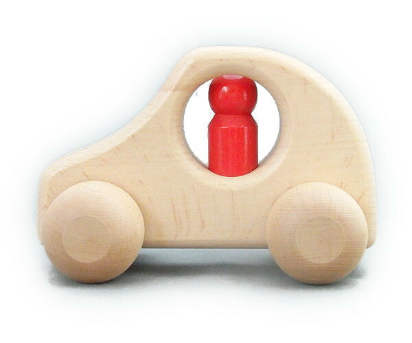 ケラー社　一人のりPKW白木　keller 木のおもちゃ 車 木製 玩具 出産祝い