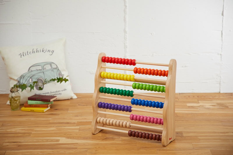 【楽天ランキング1位】【正規輸入品】レインボーアバカス　木のおもちゃ エトボイラ 知育玩具 　誕生祝い　木のおもちゃ　ボイラ　　3歳　アバカス　オモチャ　4歳　3歳誕生日　誕生日3歳　おもちゃ　100玉そろばん　百玉そろばん　算数　さんすう　計算 2