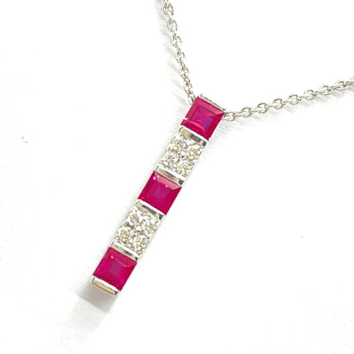 【5/1(木)~全品5%OFFクーポン】MIKIMOTO / ミキモト ルビーダイヤネックレス K18WG 0.61ct/0.10ct 【中古】 ホワイトゴールド プレゼント レディース ギフト ペンダント 【5/1(木)~全品5%OFFクーポン】MIKIMOTO / ミキモト ルビーダイヤネックレス K18WG 0.61ct/0.10ct 【中古】 ホワイトゴールド プレゼント レディース ギフト ペンダント