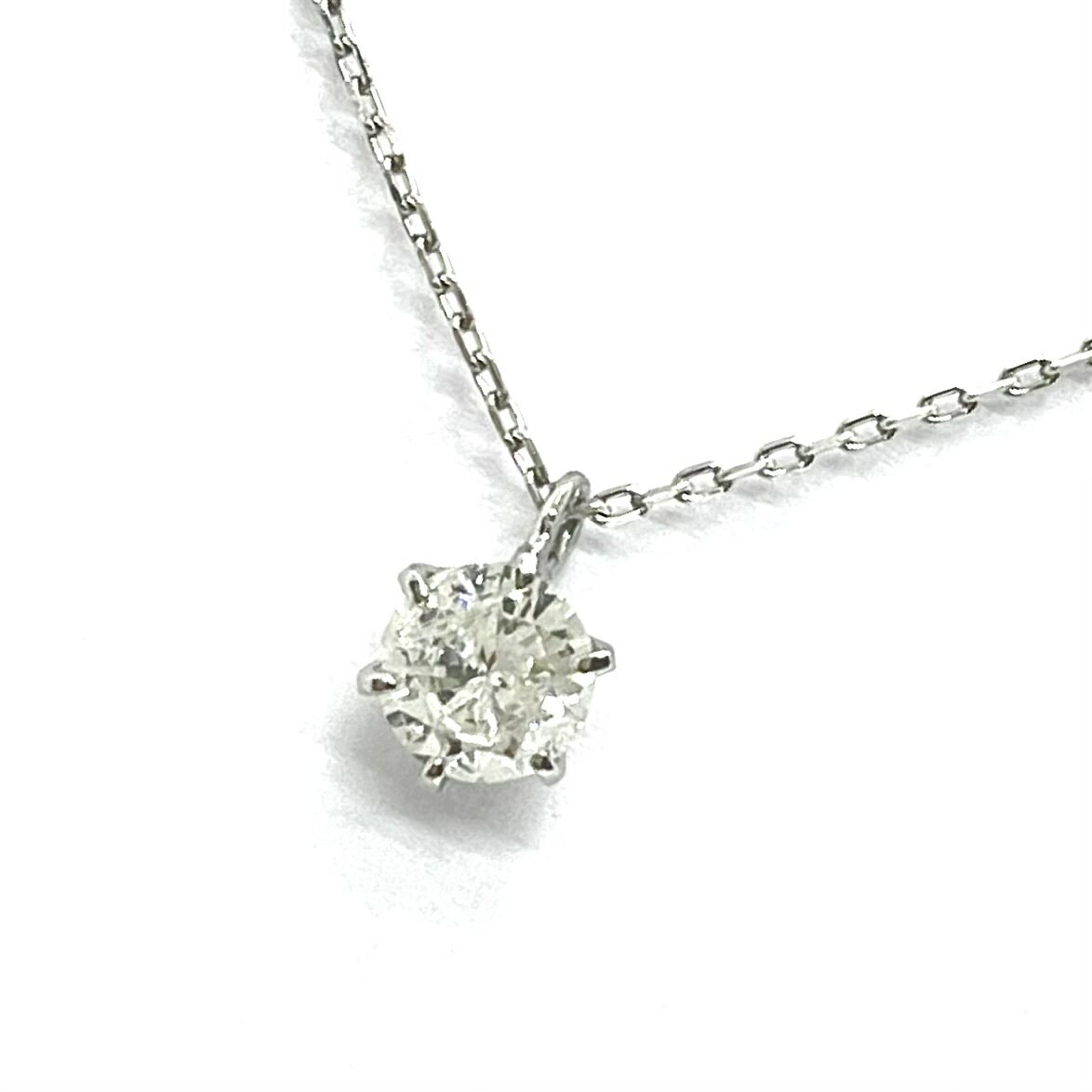 Diamond - ダイヤネックレス Pt900/Pt850　0.196ct 　一粒ダイヤネックレス ペンダント　プレゼント　ギフト　レディース