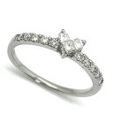 STAR JEWELRY / スタージュエリー ミステリアスハート ダイヤリング 0.22ct Pt950 10号 【中古】 プラチナ 指輪 ダイヤモンド プレゼント ギフト