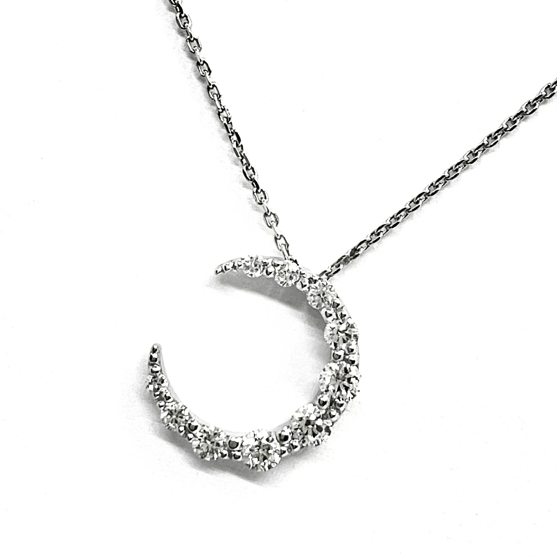 Rakuten - STAR JEWELRY / スタージュエリー　ダイヤネックレス　ムーン　0.31ct　Pt950 【中古】 ダイヤモンド　プレゼント　ペンダント
