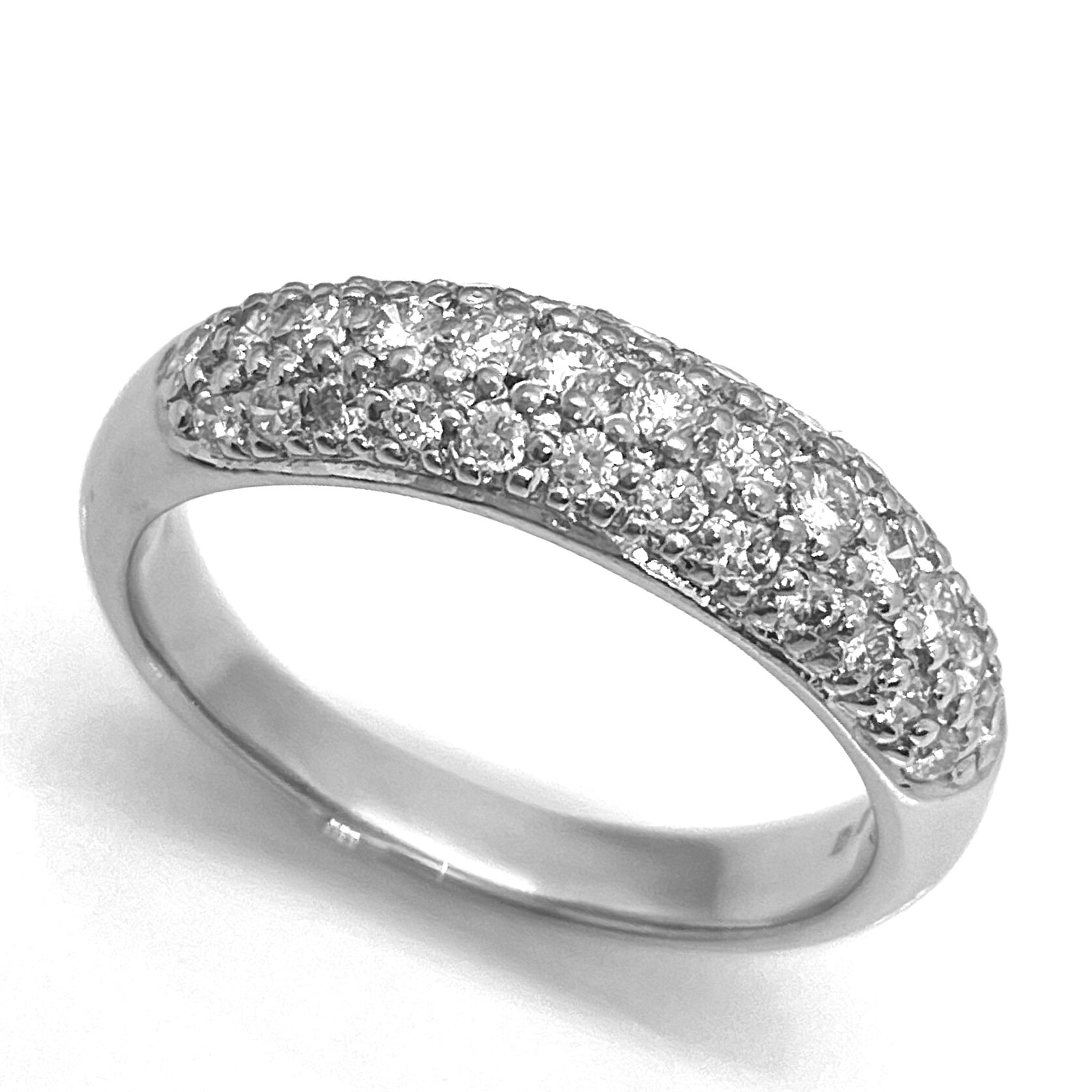 Rakuten - STAR JEWELRY / スタージュエリー　パヴェ ダイヤリング　Pt900　0.60ct　13号 　【中古】 指輪　ダイヤモンド　プレゼント