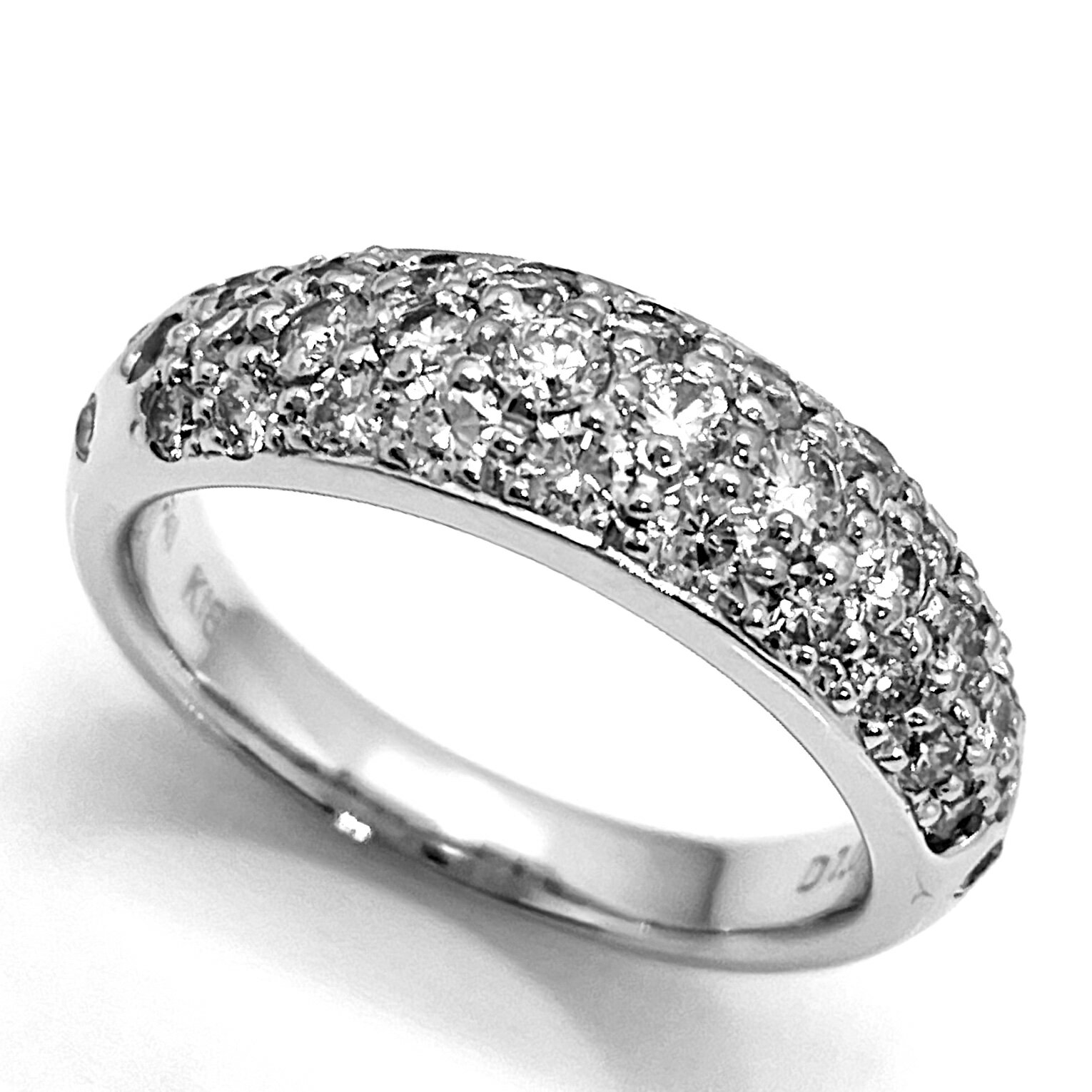 Rakuten - STAR JEWELRY / スタージュエリー　パヴェ ダイヤリング　K18WG　1.00ct　11号 【中古】 ダイヤモンド　プレゼント