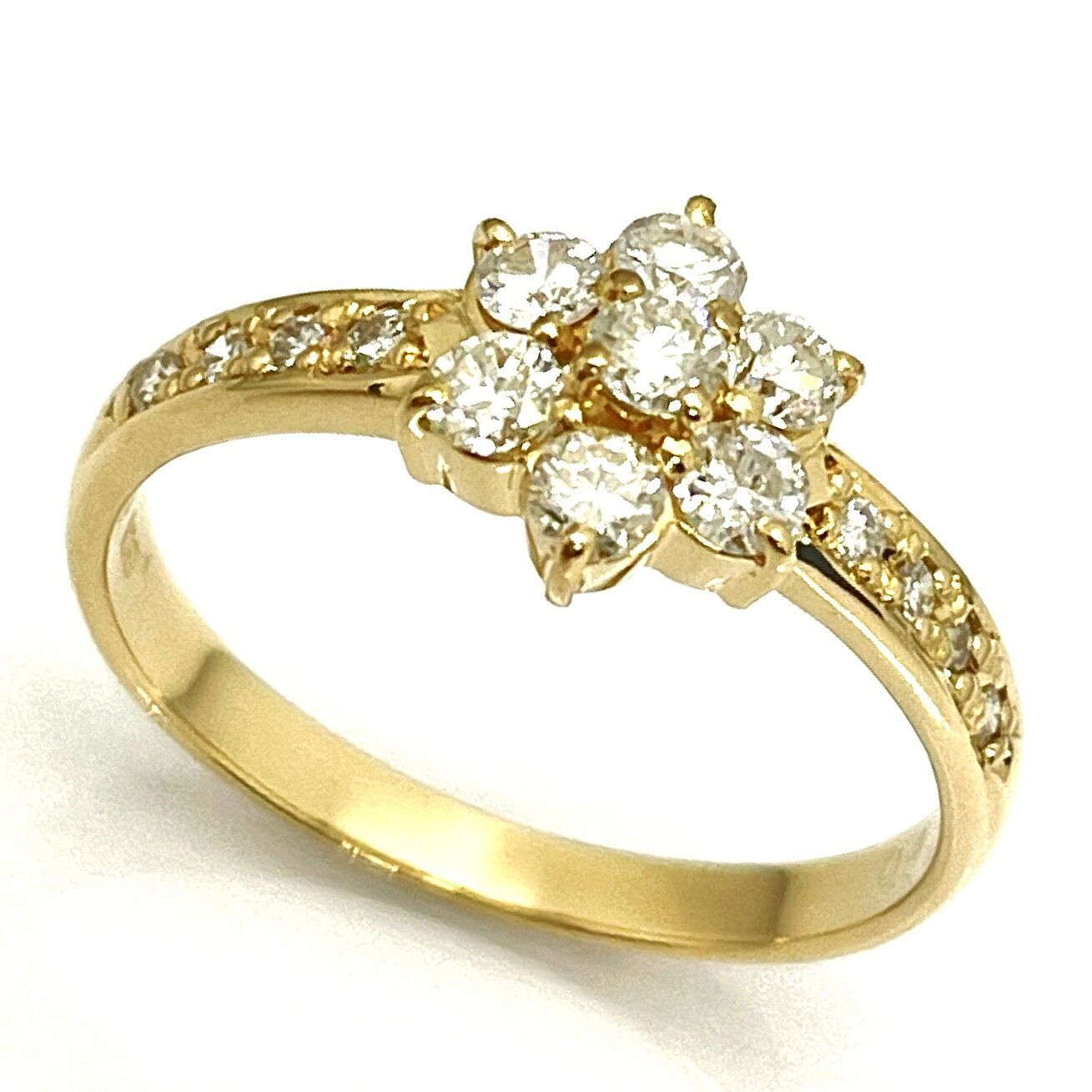 Rakuten - TASAKI / タサキ　ダイヤリング　フラワー　K18YG　0.43ct　9号 【中古】 ダイヤモンド　花　プレゼント
