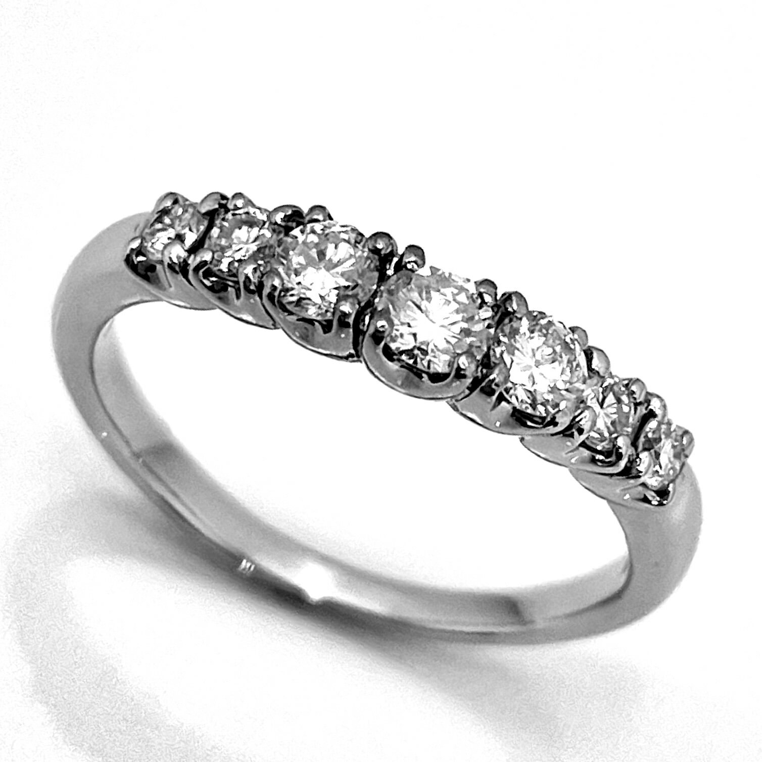 【5/1(金)～全品5%OFFFクーポン】VENDOME AOYAMA / ヴァンドーム青山　ダイヤリング　Pt1000　0.37ct　9号 【中古】 ダイヤモンド　指輪　プレゼント