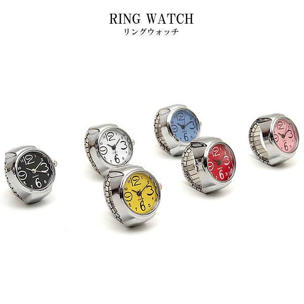 時計 指輪 型 リング ウォッチ フリーサイズ メンズ レディース 男性 女性 兼用 おしゃれ ユニーク 面白い