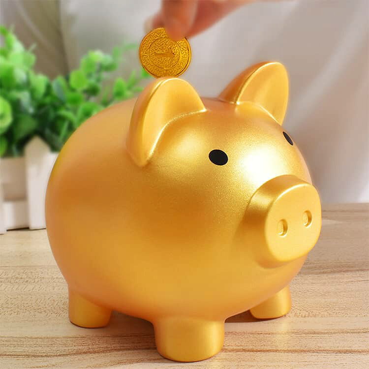 【3個セット】貯金箱 ぶた 豚の貯金箱 かわいい インテリア おしゃれ 動物 こども 子ども おもちゃ 大 中 小 3サイズセット 貯金 豚 北欧 小銭 硬貨 金 金色 ゴールド ピンク ブルー ブタ 男の子 女の子 レトロ [3]