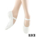 BLOCH（ブロック）S0213L キャンバス スプリットソール バレエシューズ（布製/ホワイト /レディース）