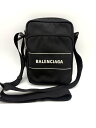 BALENCIAGAバレンシアガ ショルダーバッグナイロン ブラック 638657【中古】Bランク