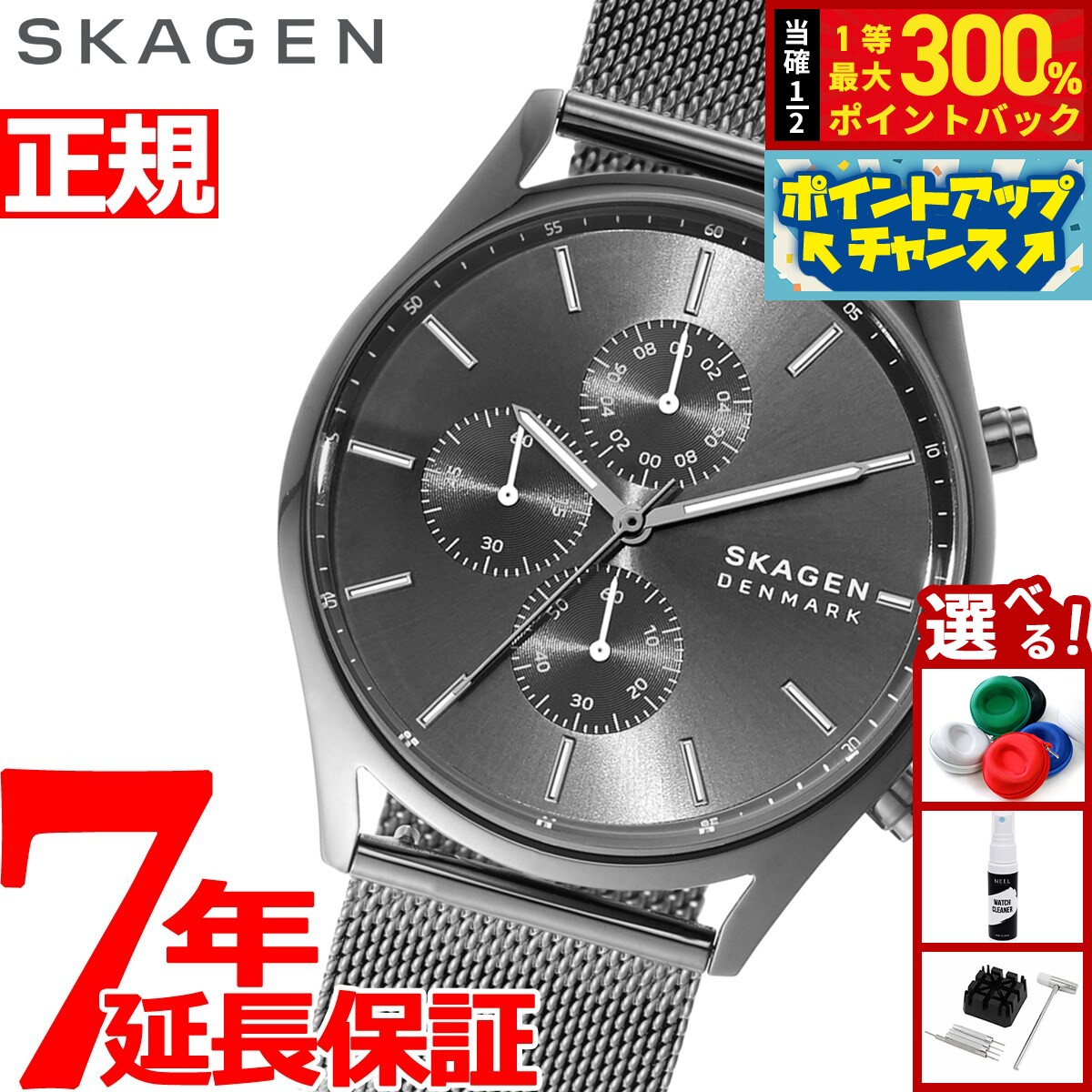 【抽選で最大30000ptバック！スーパーSALE限定】スカーゲン SKAGEN 腕時計 メンズ ホルスト HOLST クロノグラフ SKW6608