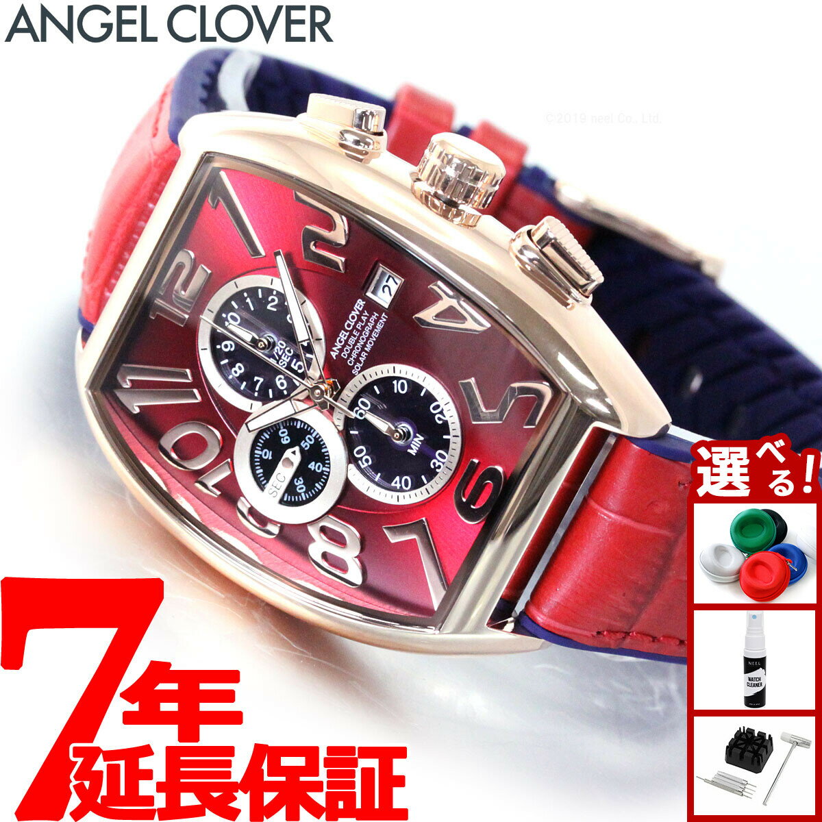【店内ポイント最大43倍！本日限定！】エンジェルクローバー ANGEL CLOVER 腕時計 メンズ ダブルプレイ ソーラー DOUBLE PLAY SOLAR クロノグラフ DPS38PRE-RE