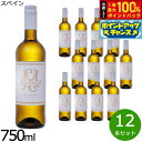 【7/25限定!2人に1人最大100%ポイントバック!要エントリー】モンテゴーサ 白 DOカリニェナ スペイン産 辛口 白ワイン 750ml×12本【送料無料】