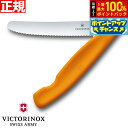 【7/18限定!2人に1人最大100%ポイントバック!要エントリー】ビクトリノックス VICTORINOX トマト ベジタブル フォールディングナイフ 折り畳み式 パーリングナイフ 波刃 オレンジ 11cm スイスクラシック 6.7836.F9B
