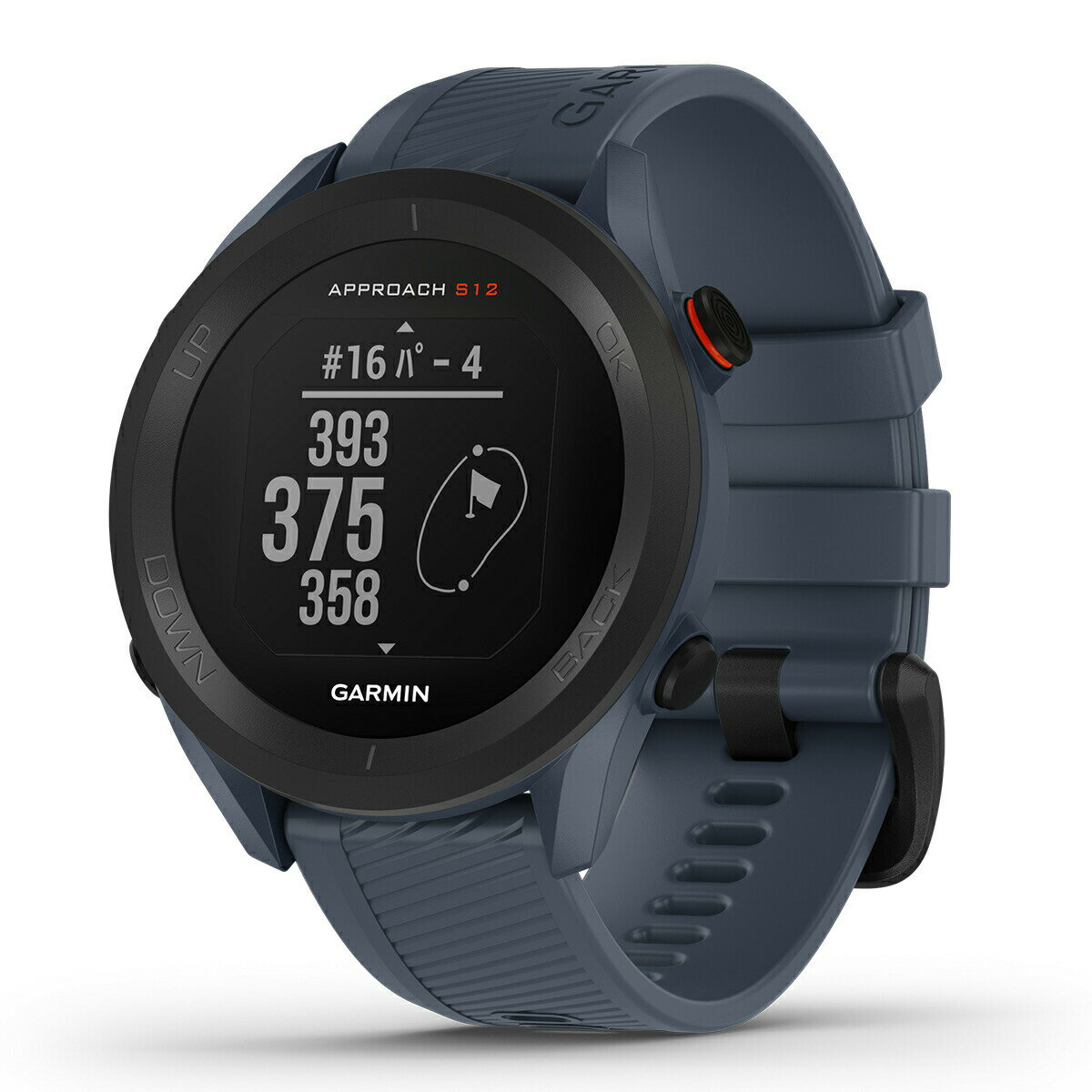 ガーミン GARMIN スマートウォッチ Approach S12 Granite Blue アプローチ S12 グラナイトブルー ゴルフ GPS ウェアラブル 腕時計 メンズ レディース 010-02472-21