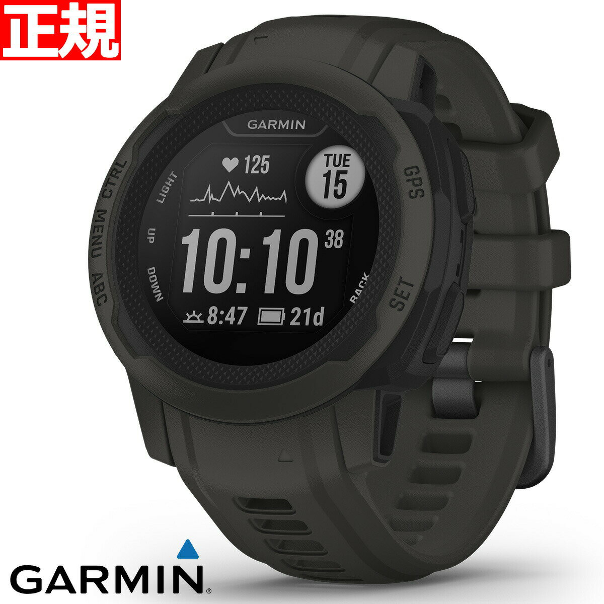 24ʬ̵ۥߥ GARMIN Instinct 2S 󥹥ƥ󥯥2S GPS ޡȥå ȥɥ ӻ  ǥ Graphite 010-02563-40