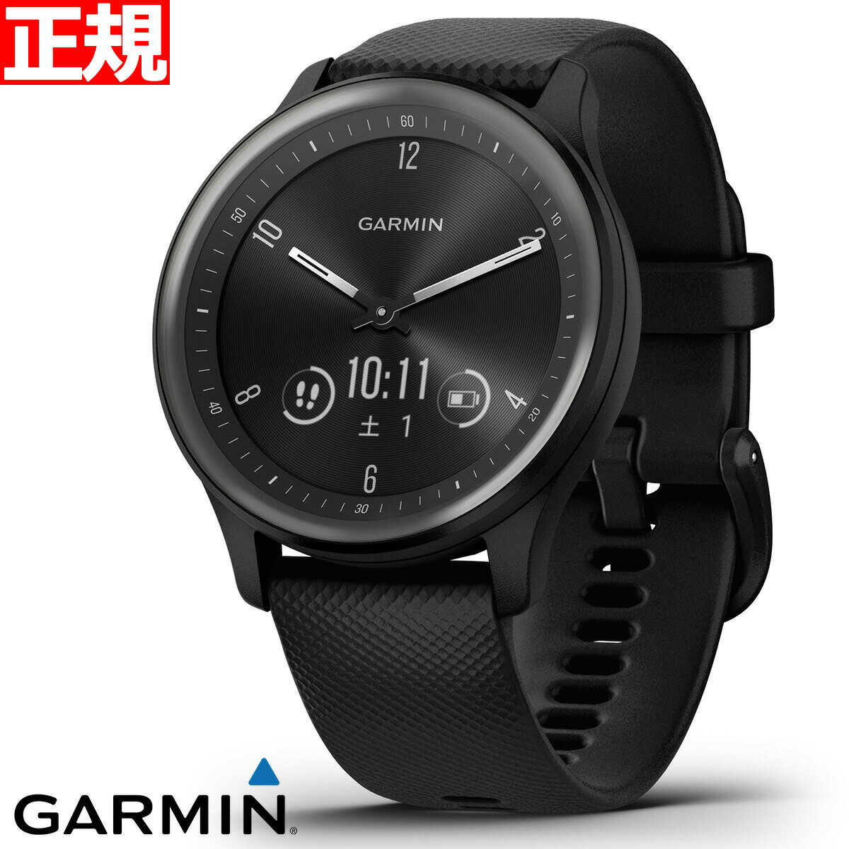 ߥ GARMIN vivomove Sport ࡼ ݡ 饤ե ޡȥå ӻ  ǥ Slate/Black 010-02566-40