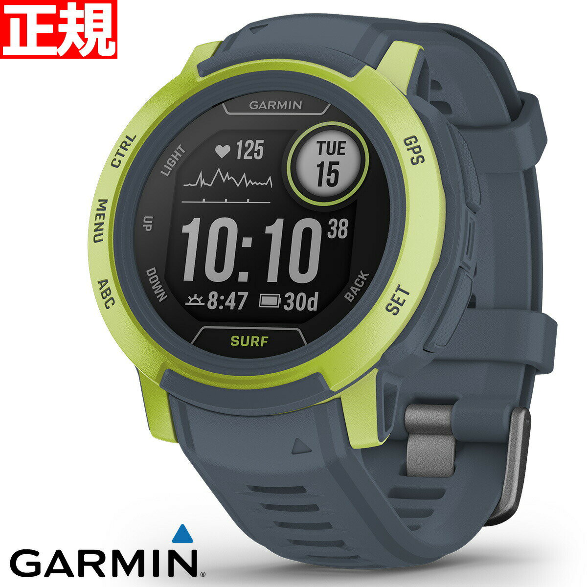 【24回分割手数料無料！】ガーミン GARMIN Instinct 2 インスティンクト2 サーフエディション Surf Edition GPS スマートウォッチ アウトドア 腕時計 メンズ レディース Mavericks 010-02626-42