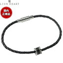 【店内ポイント最大49倍!本日限定!】ライオンハート LION HEART ブレスレット アクセサリー レザー ブラック メンズ 04B121SM おしゃれ 誕...