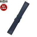 【店内ポイント最大39倍!本日限定!】ミモザ MIMOSA 腕時計 替えバンド ベルト メンズ Eカーフ カーフ 20mm ネイビー/シルバー 時計 時計バンド...