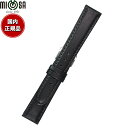 【店内ポイント最大39倍!本日限定!】ミモザ MIMOSA 腕時計 替えバンド ベルト メンズ CEMカーフ カーフ 20mm ブラック/シルバー 時計 時計バ...