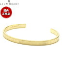【店内ポイント最大49倍!本日限定!】ライオンハート LION HEART ブレスレット バングル アクセサリー ゴールド メンズ LHMB003N おしゃれ ...