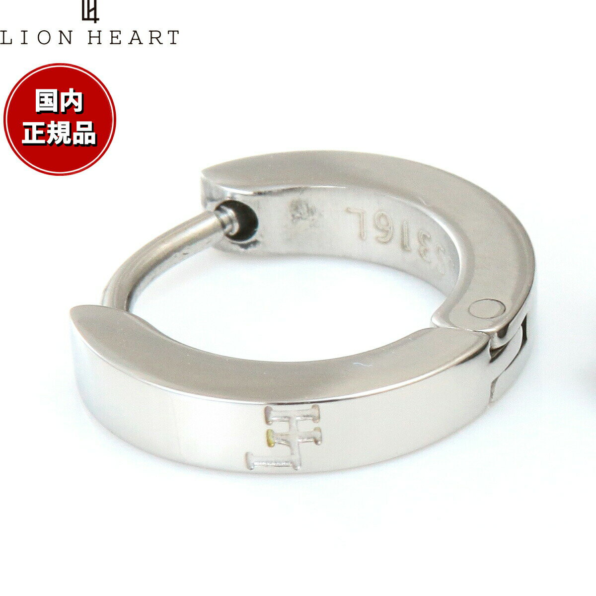 【店内ポイント最大39倍！5月20日！】ライオンハート LION HEART ピアス アクセサリー フープピアス 片耳用 LHMP006NS おしゃれ 誕生日 プレゼント