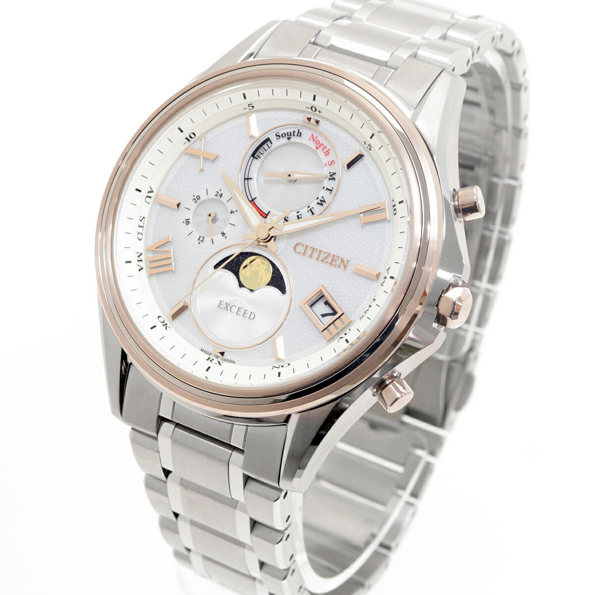 【店内ポイント最大42倍！本日限定！】【選べるノベルティー付き】シチズン エクシード CITIZEN EXCEED 腕時計 メンズ レディース ペアモデル エコドライブ 電波時計 ダイレクトフライト BY1026-65A EE1016-66A