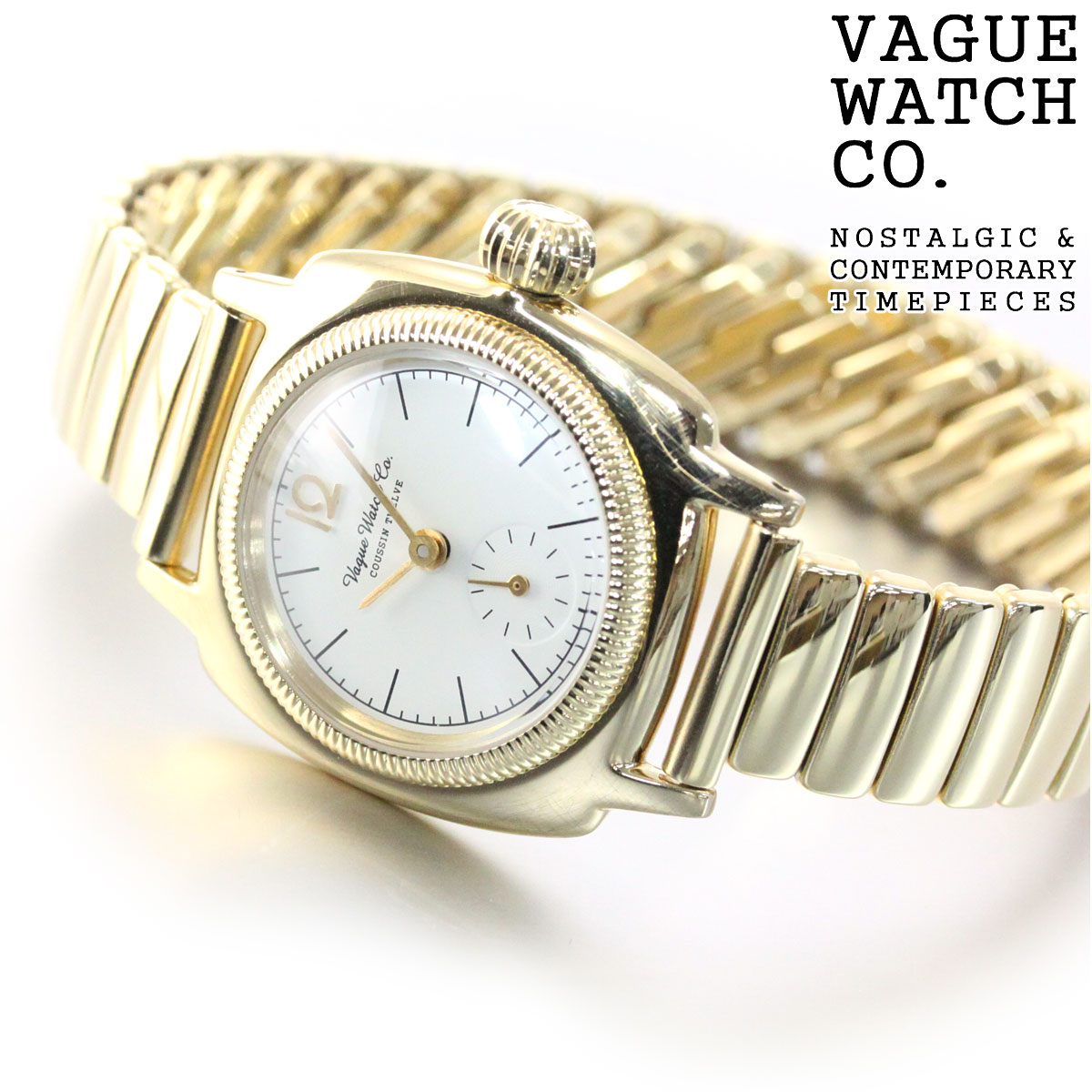 【店内ポイント最大39倍！5月20日！】ヴァーグウォッチ VAGUE WATCH Co. 腕時計 レディース COUSSIN 12 CO-S-012-YG-SE