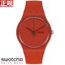 swatch スウォッチ 腕時計 メンズ レディース オリジナルズ ニュージェント レッドブレーミア Originals New Gent REDVREMYA SO29R700