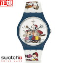swatch スウォッチ PEANUTS ピーナッツ コラボ ピーナッツの仲間たち 腕時計 SO29Z107 メンズ レディース オリジナルズ ニュージェント BIOSOURCED FIRST BASE