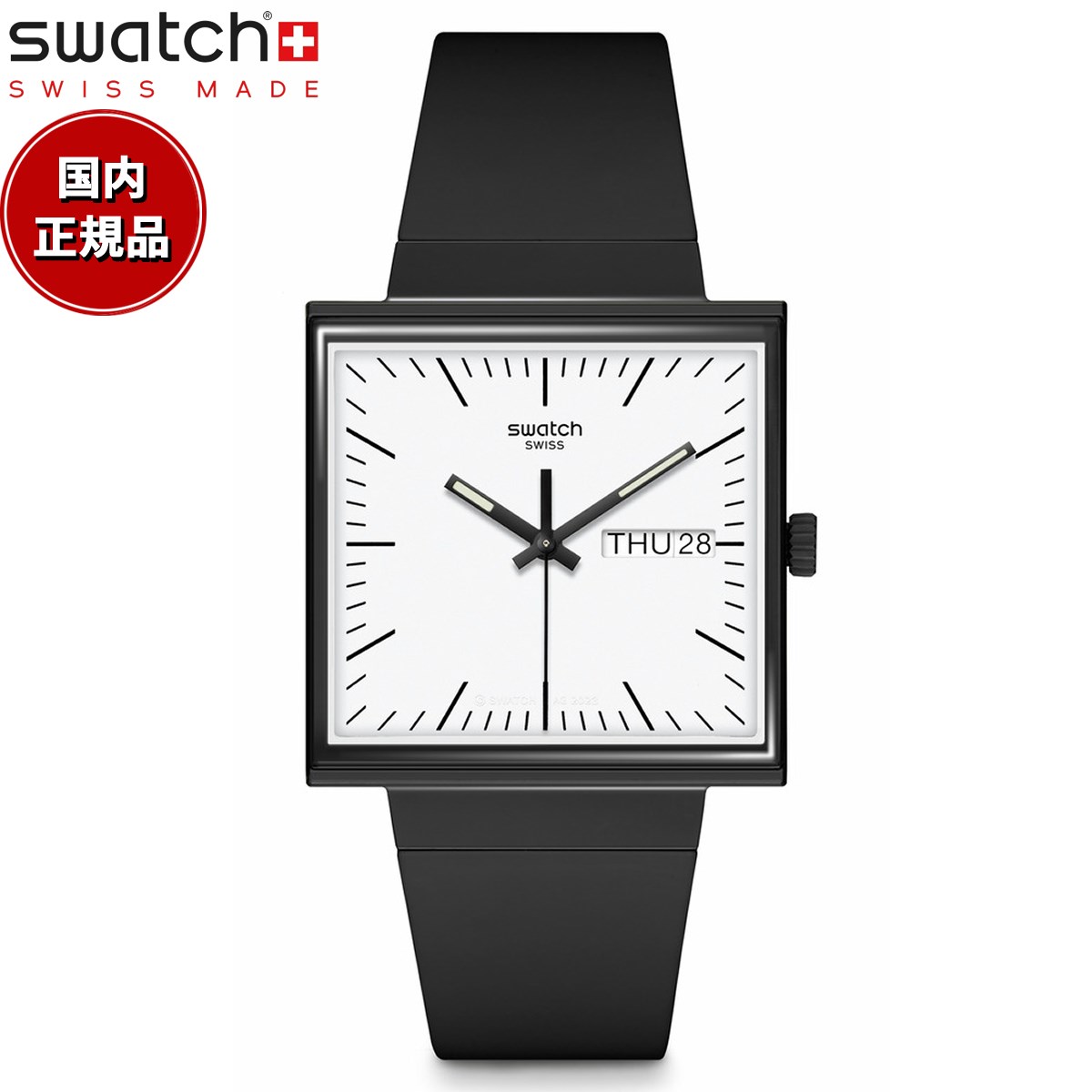 スウォッチ 腕時計（メンズ） swatch スウォッチ WHAT IF...BLACK? 腕時計 メンズ レディース SO34B700 BIOCERAMIC WHAT IF? ブラック