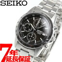 【店内ポイント最大43倍！本日限定！】セイコー逆輸入 SEIKO クロノグラフ ブラック 腕時計 メ ...