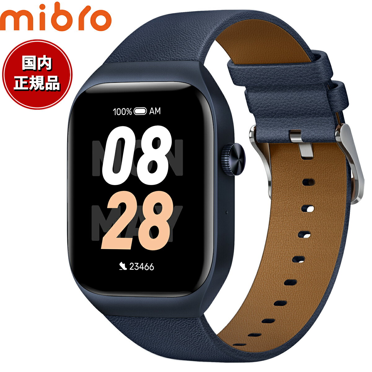 ŹݥȺ59ܡޥ饽ꡪۥߥ֥ Mibro ޡȥå Mibro Watch T2 BL SP380008-C60 ǥץ֥롼 ӻ  ǥ