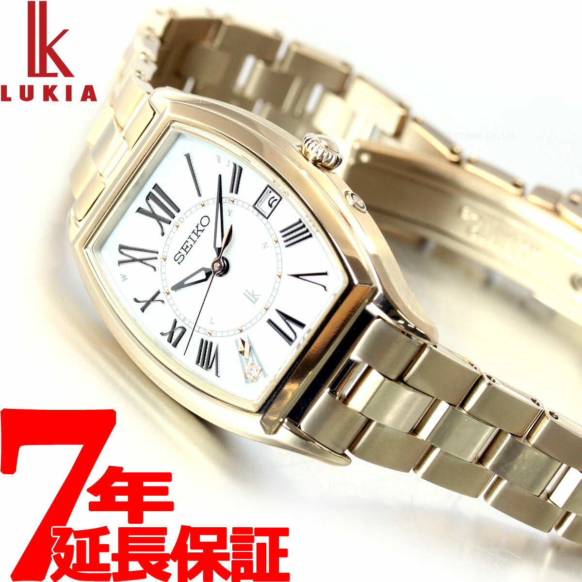 【店内ポイント最大42倍！5月18日！】ルキア着用モデル セイコー レディゴールド SEIKO LUKIA 電波 ソーラー 腕時計 レディース SSQW046