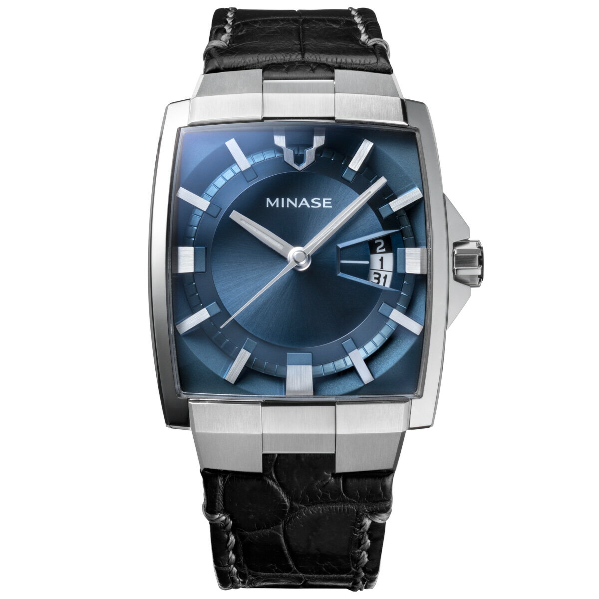 【13日10時〜ポイントさらに+4倍！店内ポイント最大47倍！】【60回分割手数料無料！】ミナセ MINASE 腕時計 メンズ 自動巻き HORIZON レザーモデル VM12-LDNNBL-SSD