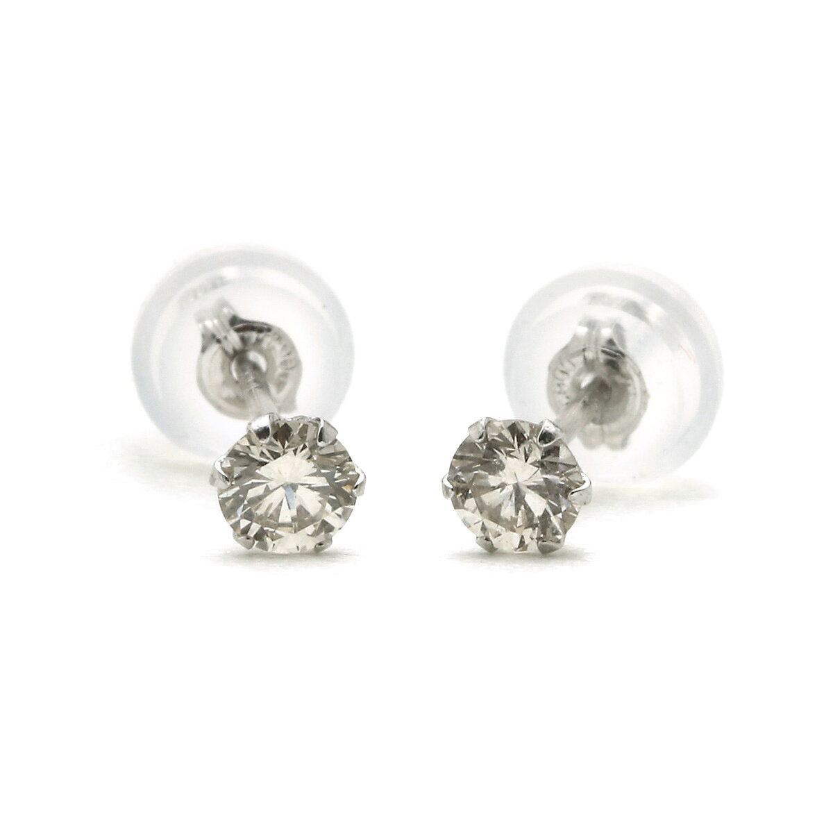 【抽選で最大10000ptバック！10日限定！】プラチナ ダイヤモンド ピアス 0.2カラット 0.2ct DTZ0101P