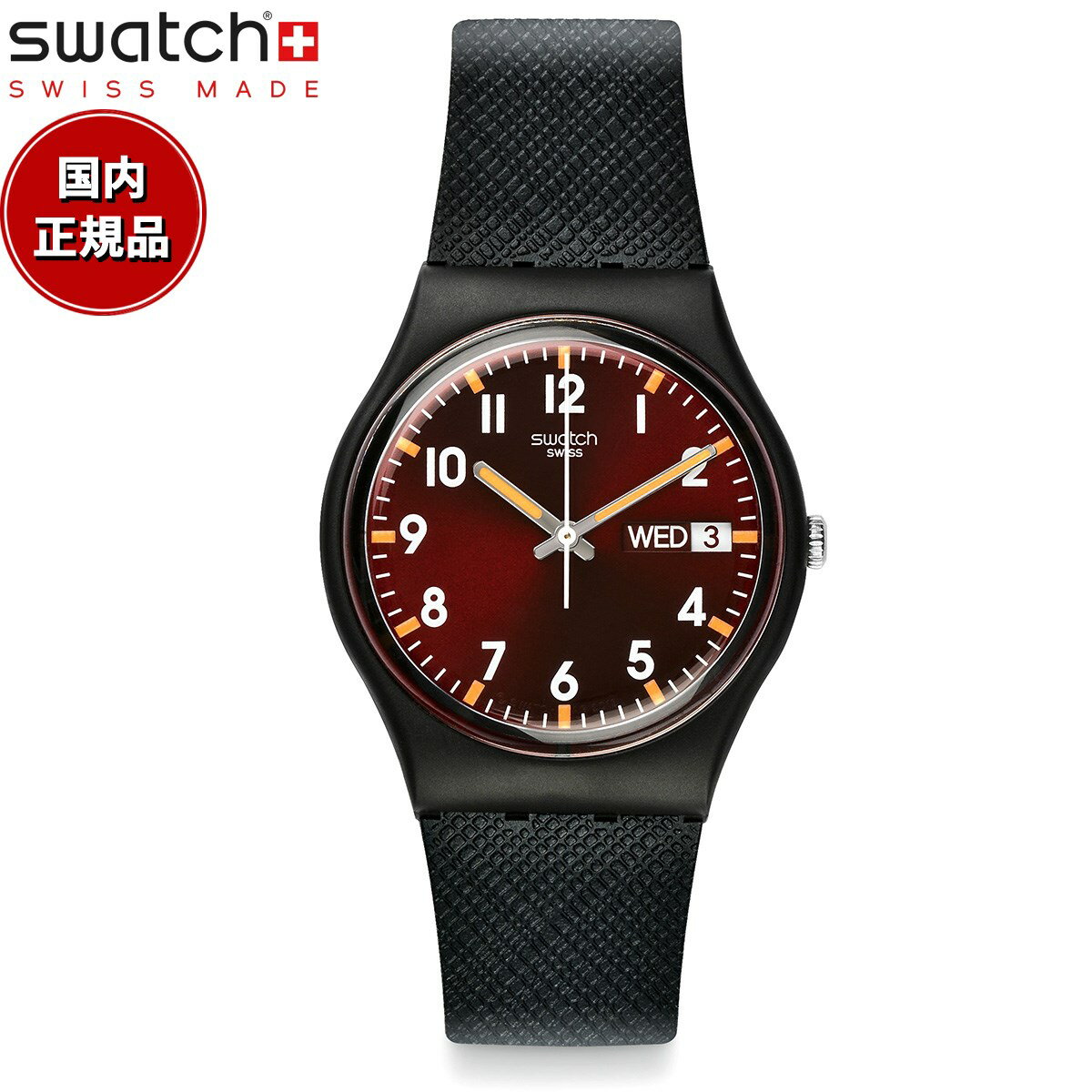 swatch スウォッチ 腕時計 メンズ レディース オリジナルズ ジェント サー レッド Originals Gent SIR RED SO28B704