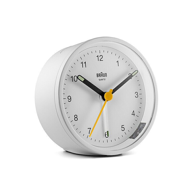 【抽選で最大30000ptバック!スーパーSALE限定】BRAUN ブラウン アラームクロック BC12W アナログ 目覚まし時計 置時計 Classic Alarm Clock 75mm ホワイト [3]