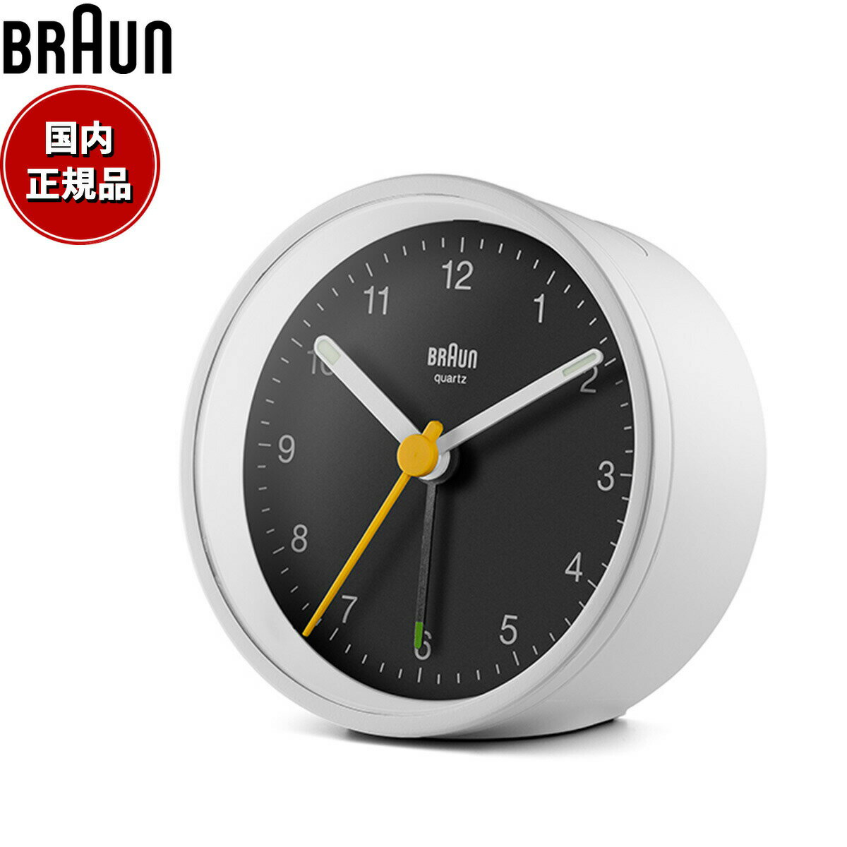 ŹݥȺ61.5ܡBLACK FRIDAYꡪBRAUN ֥饦 顼९å BC12WB ʥ ܳФޤ ֻ Classic Alarm Clock 75mm ۥ磻 ֥å