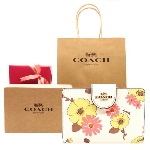 コーチ 財布 COACH フローラル プリント 花柄 二つ折り財布 CH-734 IMCAH COACH