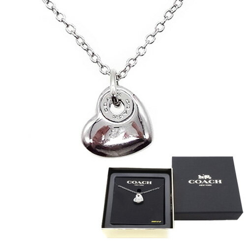 【コーチ箱 紙袋付き ギフト包装無料】コーチ COACH ネックレス オープン サークル ハート ペンダント ネックレス CCA-53 SLV ONE シルバー【新作 新品 限定モデル】【COACH コーチ】【楽ギフ_包装】【コンビニ受取対応商品】