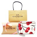 【コーチ箱 紙袋付き ギフト包装無料】COACH コーチ カードケース コインケース パスケース 小銭 定期 チェリー プリント レザー CZ-761 SVCA...