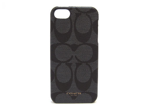 COACH/コーチiPhoneケース メンズ 新作 ブリーカー シグネチャー モールデッド iPhone 5 ケース 64096 BK/CQ COACH 【新作 コーチiPhoneケース】のサムネイル