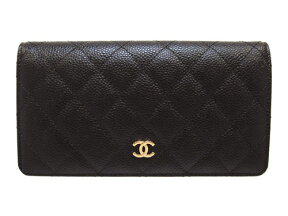 【新品・正規品・ギフト包装無料】シャネル CHANEL マトラッセ キャビアスキン 二つ折り長財布 AP0233 ブラック【新作・新品・正規品】【シャネル財布 さいふ】【ブランド】【楽ギフ_包装】【02P01Oct16】